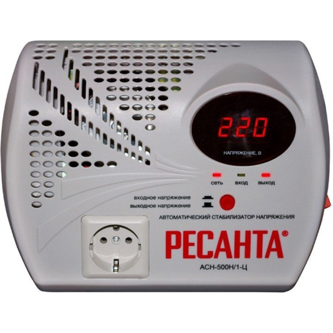 Стабилизатор напряжения серии LUX РЕСАНТА АСН-500Н/1-Ц 63/6/9